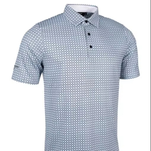 Camisas Personalizadas para Hombre, OEM, Transpirables, de Tela de Lona con Spandex/Algodón, Estilo Gótico, Logotipo Bordado en la Parte Delantera, Manga Corta - Product Image 1
