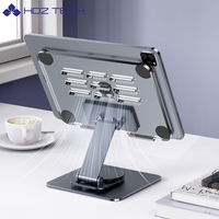 Support de téléphone portable OEM Rotation du support de la tablette, support de bureau pliable en aluminium réglable en hauteur, support de table pour tablette/P