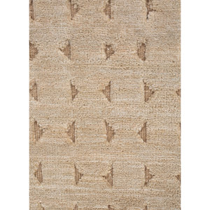 Alfombras Clásicas y Bohemias de Lana y Tencil Tejidas a Mano en Beige y Marrón de 9x12, Geométricas AKWT-1131 para Entrada y Pasillo, para Uso Doméstico - Product Image 3