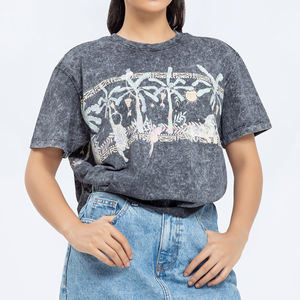 T-shirts décontractés à manches courtes pour femmes, coupe ample, 100% coton, style streetwear pour tous les jours - Product Image 5