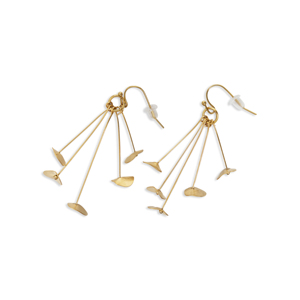 Cucocuca yxq E254ต่างหูรูปใบไม้ชุบทองอ่อนทำจากสเตนเลสสตีลสำหรับฤดูใบไม้ผลิ/ฤดูร้อนจัดส่งในยุโรป48ชั่วโมง - Product Image 2