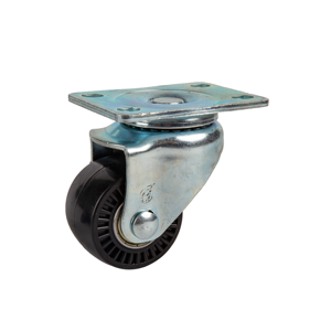 2.5 Inch Black Nylon <b>Swivel</b> Ball Bearing Caster Wheel Medium Duty for Convenient Movement - Product Image 2