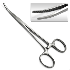 Pince à pansement droite courbée manuelle en acier inoxydable Kelly Forceps de qualité supérieure certifiée CE ARISTON INTERNATIONAL - Product Image 1
