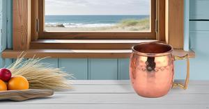 Metal Copper Moscow Mule Mug 2 oz Hammered Shot Glass Drinkware for Beer Tequila Whiskey and Other <b>Liquids</b> Mini Mug - Product Image 4