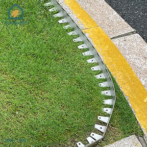 Sunsbuild Weathering Steel Grass <b>Stone</b> Border Solar Lighted Waterproof Luxury High Performance Easy Install Rectangle Durable - Product Image 5