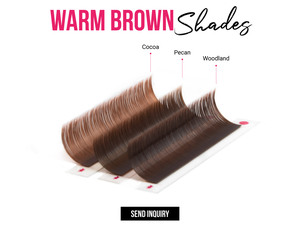 CharmLash Brown <b>Lash</b> <b>Extensions</b> Tray Wholesaler Cashmere Eyelash Packaging Top Vendor Dark Brown Everyday Look Color - Product Image 6