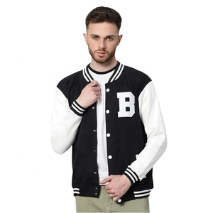 Chaqueta universitaria personalizada de calidad superior para hombre, ropa elegante de invierno inspirada en el béisbol para exteriores, ropa de punto de talla grande con logotipo personalizado - Product Image 1