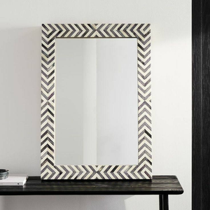Espejo de Pared con Incrustaciones de Hueso Estilo Animal, Color Natural, Decoración para el Hogar, Hecho en India, Buen Precio, Espejo Colgante de Pared 2025 - Product Image 5