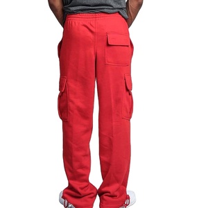 Pantalon Jogger Cargo Oversize Homme Coupe Ample Multi-Poches Streetwear Logo Personnalisé Coton 2026 - Product Image 4