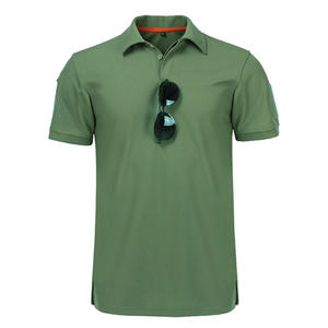 Polos para hombre Slim Fit de manga corta de algodón de manga larga Camisetas de golf de punto acanalado suave al por mayor - Product Image 3