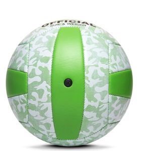 Pallone da pallavolo leggero in PVC verde per bambini scuola per principianti allenamento personalizzato stampato durevole Souvenir palla da pallavolo - Product Image 4