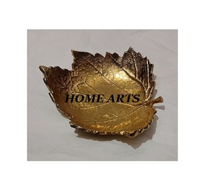 Assiette de service aux fruits en forme de fleur couleur or Assiette de service en aluminium au design attrayant pour la maison et l'hôtel - Product Image 5