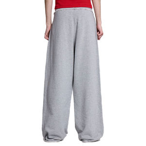 New 100% French Terry Cotton Baggy Sweatpants Wide Leg Straight Custom Track Pants Fashion Causal <b>Men's</b> Pants <b>Trouser</b> 2025 - Product Image 3