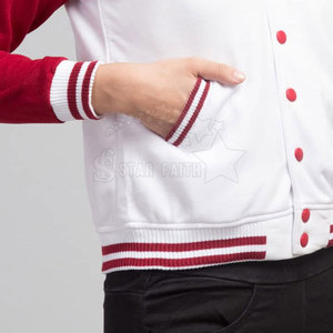 Chaqueta universitaria para mujer al por mayor con botones a presión chaquetas universitarias de béisbol de mezcla de lana chaqueta universitaria elegante para mujer - Product Image 5