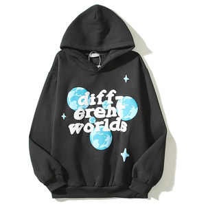 Top personalizado Casual negro algodón polar hecho sudaderas con capucha con colores personalizados y estampado Puff al mejor precio Venta caliente Sudadera con capucha para Unisex - Product Image 1