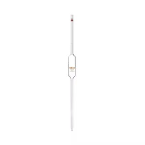Pipette volumétrique de laboratoire 3ml avec marque de graduation simple en verre borosilicate clair et haute précision - Product Image 2