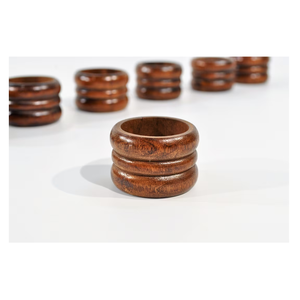 แหวนผ้าเช็ดปากไม้คุณภาพดีอย่างยั่งยืนด้านบนต้องการการสนับสนุนการตกแต่งโต๊ะตั้งโต๊ะและอุปกรณ์เสริมสําหรับขาย - Product Image 2