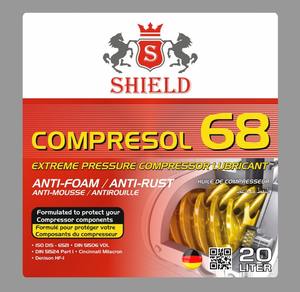 Aceite lubricante Premium ROYAL COMP ISO 68 para compresores de aire alternativos y rotativos Hecho en India - Product Image 1