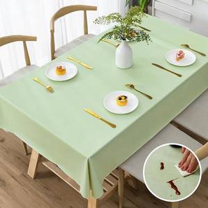Nappe en coton et lin doux, écologique et polyvalente pour table à manger à prix abordable - Product Image 1