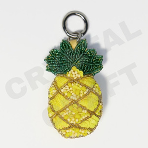 ลูกปัดรูปสับปะรดเสน่ห์ของเมล็ดลูกปัดน่ารักที่กำหนดเองได้ทุกวันเป็นของขวัญสำหรับเด็กผู้หญิงเทรนด์ใหม่สำหรับลูกปัด - Product Image 1