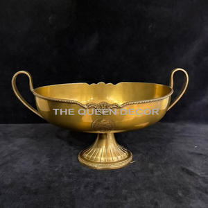 Brass Metal Fruit <b>Bowl</b> Hot Selling Home Dining Table Top Decoration Custom Shape Nickel Finishing Fruit <b>Serving</b> <b>Bowl</b> - Product Image 6