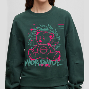 เสื้อสเวตเตอร์เนื้อนุ่มแบบยูนิเซ็กส์สำหรับผู้หญิงพิมพ์โลโก้ได้ตามต้องการสำหรับฤดูหนาวและฤดูใบไม้ร่วง - Product Image 2