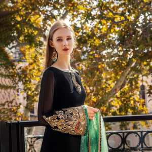 2024 recién llegados de calidad superior Casual pakistaní indio mujeres Salwar Kameez vestidos de césped ODM 1945 hecho de algodón de seda viscosa - Product Image 5