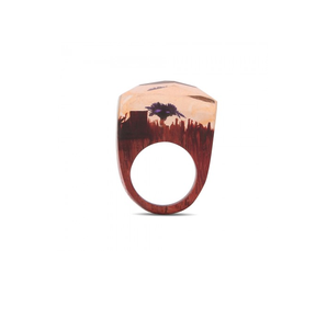 Servilletero de resina y madera de lujo al por mayor embalaje de regalo popular atractivo nuevo diseño creativo servilletero de resina de madera - Product Image 4