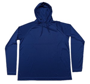 New Custom Casual Polyester Solid Color <b>Long</b> <b>Hoodie</b> upf 50+ - Product Image 1