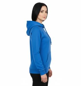 2026 New Design Custom Blue Hoodie Thick 100% Cotton Pullover Luxury Streetwear Drop Shoulder Heavyweight <b>Sweatshirt</b> hoodies - Product Image 4