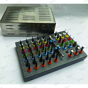 Meilleur ensemble d'instruments chirurgicaux dentaires autoclavables Puissance manuelle Vente à chaud Kit de perceuses de chirurgie guidée Boîte en métal Implants dentaires - Product Image 3