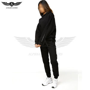 Solid Black Color Soft Fabric Women <b>Trousers</b> With <b>Plus</b> <b>Size</b> Quick Dry Customized Women Wear <b>Trousers</b> Sweatpants - Product Image 3