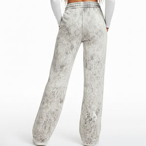 Pantalones Deportivos de Pierna Ancha, Corte Holgado, Lavado Desteñido, Hechos a Medida, de Alta Calidad, Ropa Casual, Cómodos para Mujer - Product Image 2