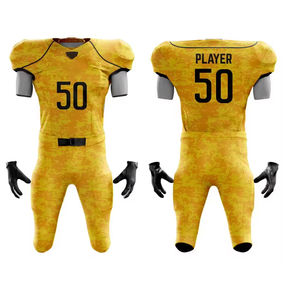 Maillot de football américain personnalisé, vêtements de sport, uniformes, vente en gros, ensemble d'uniformes de sublimation pour hommes, court respirant, nouvel arrivage - Product Image 4