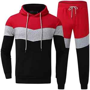 ชุดเสื้อฮู้ดดี้และกางเกงวอร์มผ้าฟลีซคุณภาพสูง เป็นมิตรกับสิ่งแวดล้อม สำหรับฤดูหนาว 100% ผ้าฟลีซ เหมาะสำหรับออกกำลังกาย วิ่งจ๊อกกิ้ง - Product Image 1