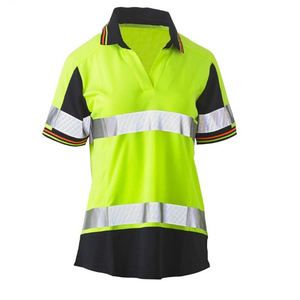 Wholesale Custom High Visibility <b>Safety</b> <b>Clothing</b> for Women Hi-Vis Fluorescent <b>Reflective</b> Jackets Shirts - Product Image 4