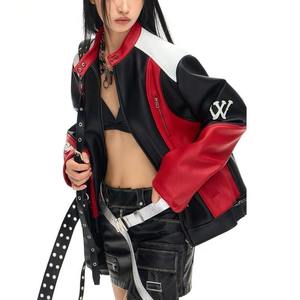 Veste pour femme de conception de qualité supérieure veste de baseball de moto rétro veste de course décontractée détachable - Product Image 5