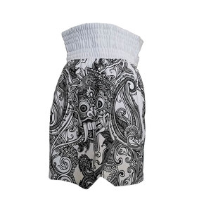 Short de combat de boxe 100% coton de meilleure qualité sur mesure pour hommes grande taille High Street Fitness taille élastique motif solide - Product Image 2