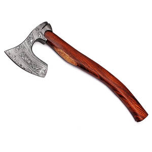 Venta al por mayor personalizado calidad superior OEM ODM servicio caza supervivencia Damasco hacha hecha a mano profesional Camping y hacha al aire libre - Product Image 3