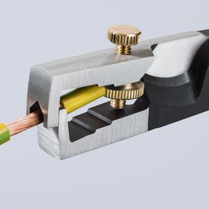 Pelacables Knipex StriX con aislamiento, crimpadoras de cables cromadas con mangos multicomponentes, mangos con certificación VDE - Product Image 2