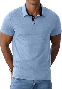Polo de Golf para Hombre, Nuevo Modelo 2024, Calidad Premium, Secado Rápido, Diseño Sólido, Tela de Jersey de Algodón con Bolsillo - Product Image 3