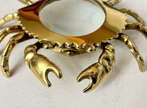 Nautical Brass Magnifier Crab Shape <b>Paper</b> <b>Weight</b> Crab Magnifier Home & Office Table Decorative Marine Brass Magnifying gift - Product Image 3