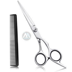 Ciseaux de coupe de cheveux 6.5in Ciseaux de coupe de cheveux de coiffeur en acier inoxydable pour hommes/femmes Kit de ciseaux de coupe professionnel - Product Image 1