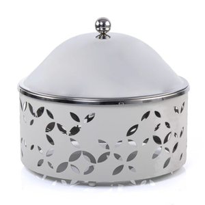 Casserole Arabe Avec Enduit De Couleur Blanche Beau Réchauffeur De Nourriture De Designer Conception Incroyable Conception Fabuleuse - Product Image 6