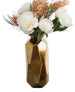 ชุดกระถางต้นไม้สีทอง2ชุดอุปกรณ์จัดงานแต่งงานและงานปาร์ตี้อุปกรณ์ตกแต่งบ้านแจกันดอกไม้ - Product Image 6