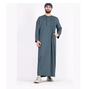 Thobes musulmans traditionnels saoudiens et arabes en coton personnalisés pour hommes Dubaï robe islamique qatari manches courtes blanches grande taille - Product Image 2