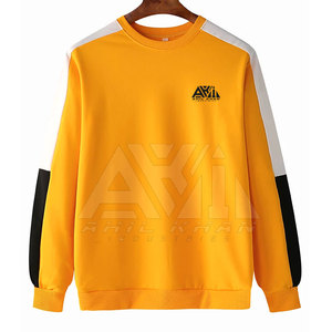 Sweat-shirts d'hiver pour hommes respirants et solides avec logo personnalisé, manches longues, polaire léger - Product Image 1