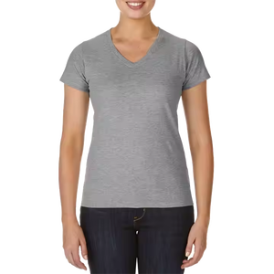 Camiseta con logotipo personalizado de fábrica de entrega rápida, todos los colores, 100% algodón, fácil de lavar, Camiseta con cuello en V para hombres - Product Image 3