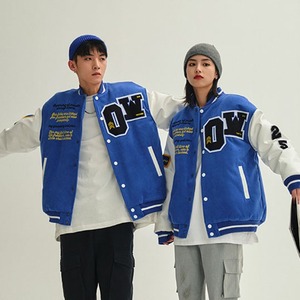 Wholesale Men Custom Logo Unisex Baseball Varsity <b>Jacket</b> - Product Image 2