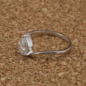 Élégante bague en diamant brillant cultivé en laboratoire 925 argent taille poire VVS2 IGI certifié bijoux exquis mariage fiançailles femmes - Product Image 3